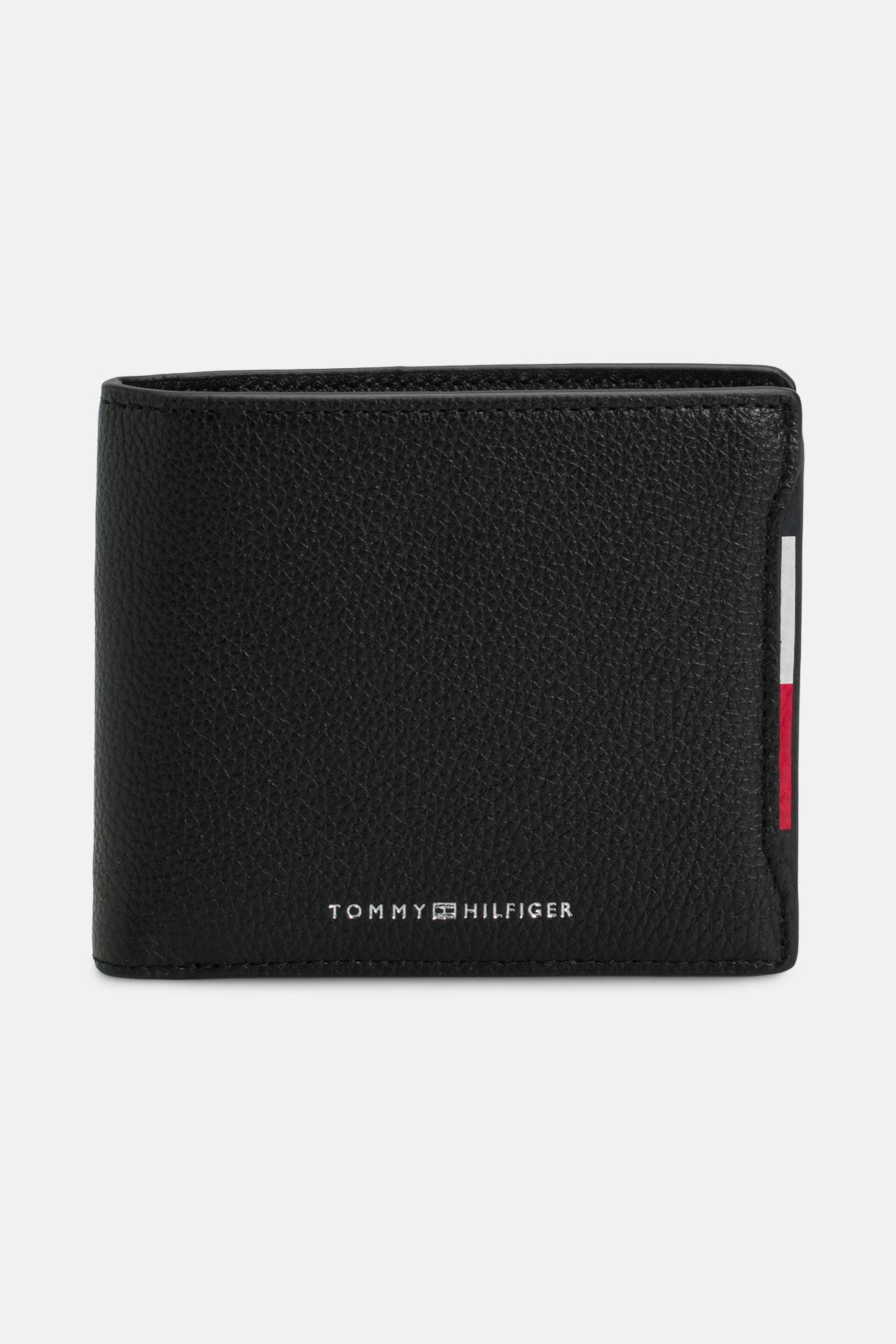 TOMMY HILFIGER Ledergeldbörse schwarz, Bild 1