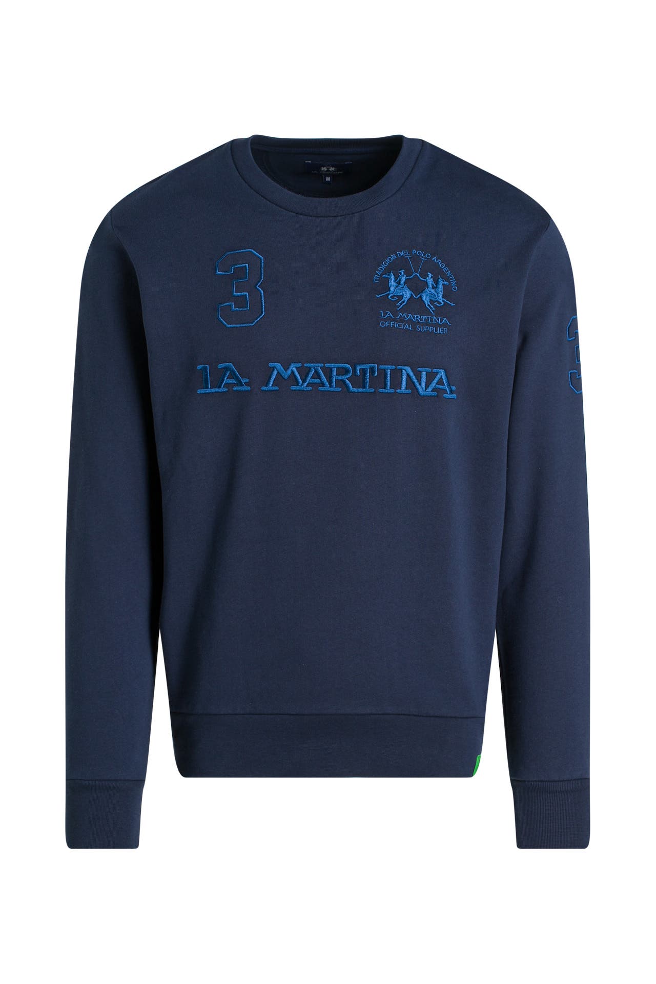 La Martina Bianco Cotton Mens Sweatshirt main image 0