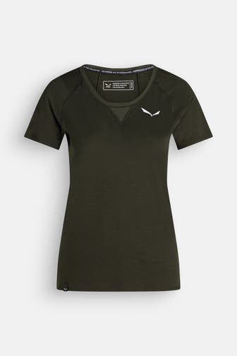 SALEWA Funktionsshirt 'Agner' tannengrün