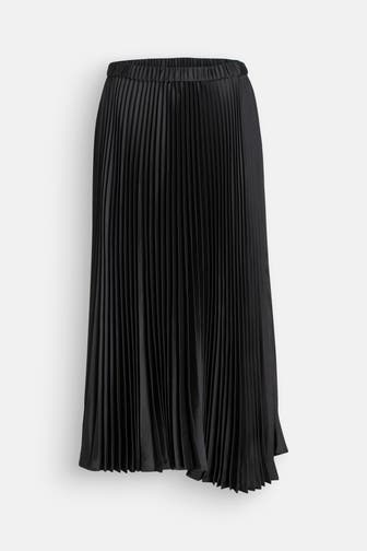 JIL SANDER Plisseé-Rock schwarz