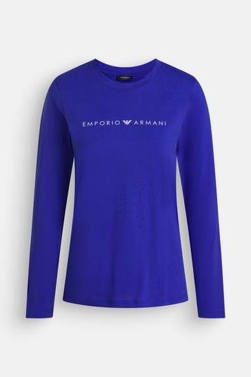 EMPORIO ARMANI Longsleeve royalblau