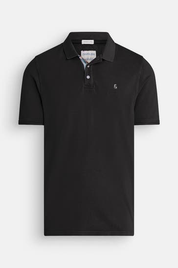 COLOURS & SONS Polo-Shirt schwarz