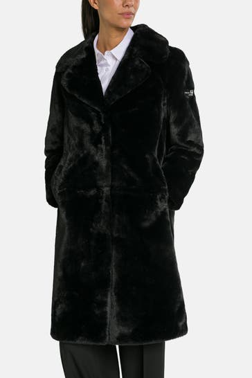 FRIEDA & FREDDIES NY Fellmantel schwarz