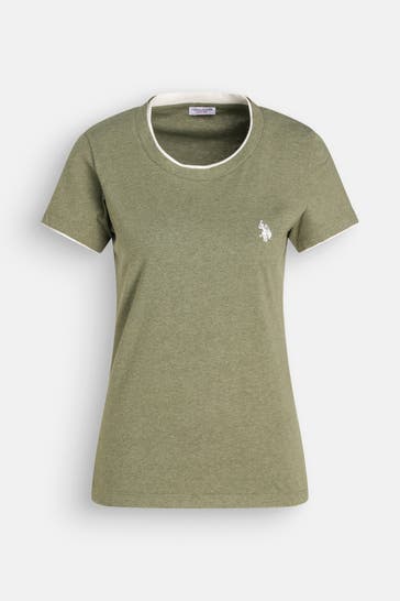 U.S. POLO ASSN. T-Shirt 'Haily' oliv