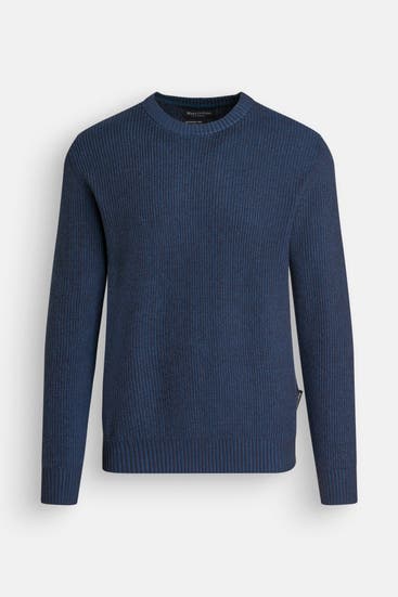 MARC O'POLO - Wollmix-Strickpullover navy