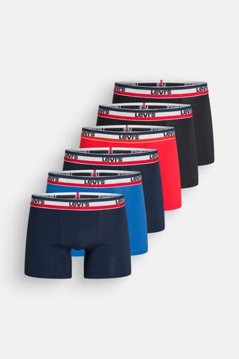 LEVI'S® 6er-Pack Boxer Briefs mehrfarbig