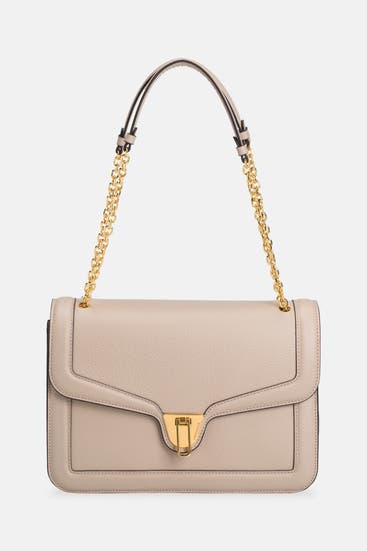 COCCINELLE - Schultertasche 'Marvin' greige