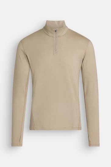 ICEBREAKER Midlayer 'Fine Ace' greige