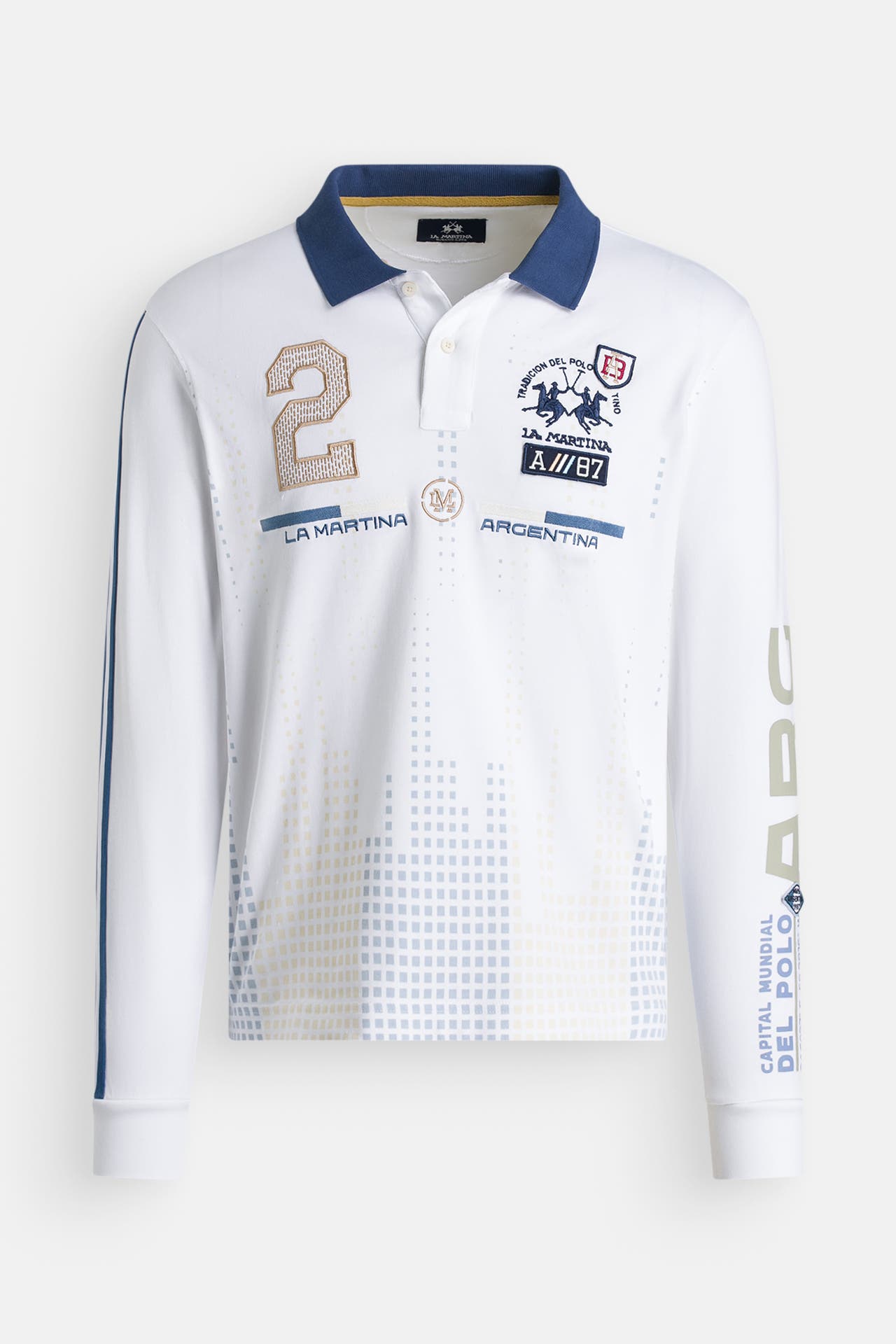 LA MARTINA Langarm-Polo mehrfarbig, Bild 1