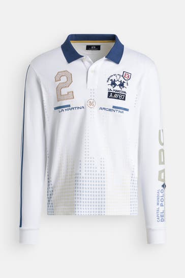 LA MARTINA Langarm-Polo mehrfarbig