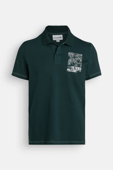 LACOSTE Polo-Shirt waldgrün