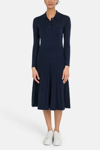 LACOSTE Wollkleid dunkelblau