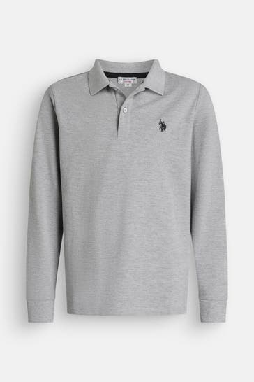 U.S. POLO ASSN. Polo-Shirt 'Clif' grau