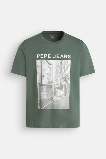 PEPE JEANS T-Shirt 'Rex' smaragdgrün