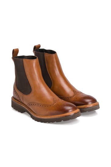 GORDON & BROS Chelsea-Boots 'Alessio' cognac