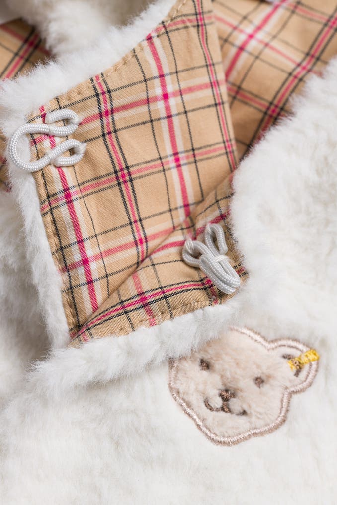 Weste aus Teddyfell Beige