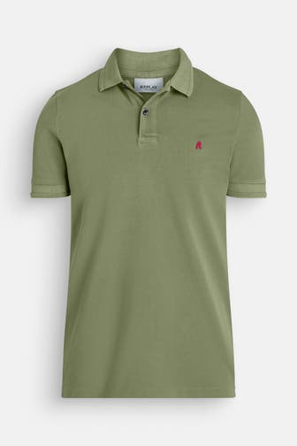 REPLAY Polo-Shirt oliv