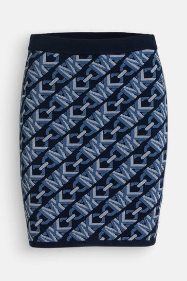 MICHAEL MICHAEL KORS Strickrock 'Empire' gemustert