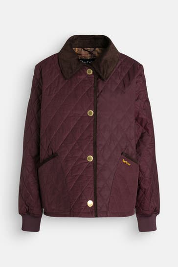 BARBOUR Light-Steppjacke 'Modellname' bordeaux