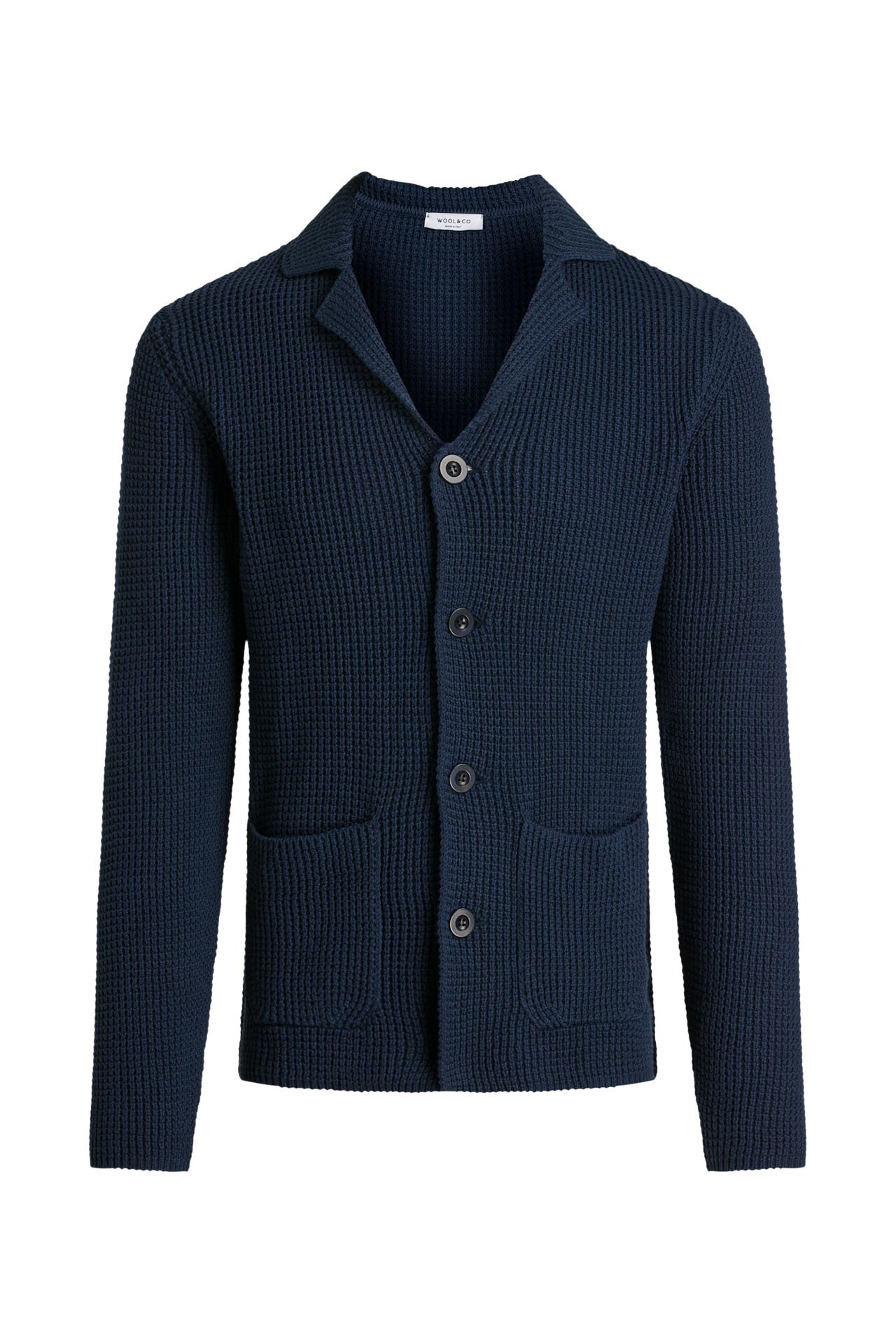 WOOL & CO Strickjacke dunkelblau, Bild 1