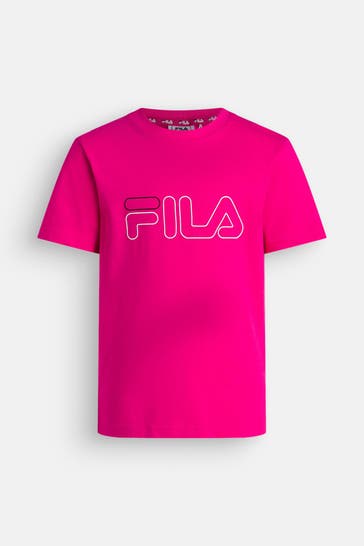 FILA T-Shirt 'Saarlouis' neonpink