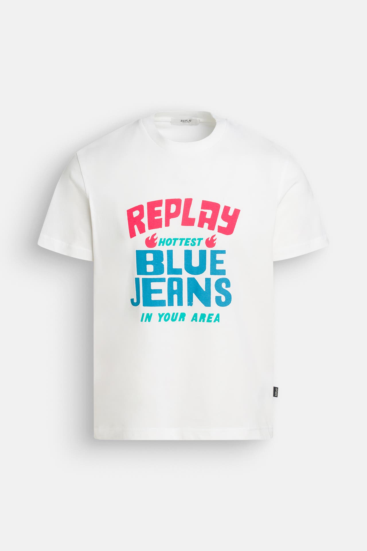 REPLAY T-Shirt '38aug' weiß, Bild 1