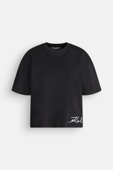 KARL LAGERFELD T-Shirt schwarz