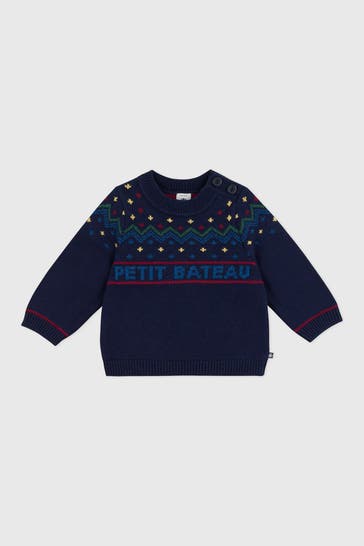 PETIT BATEAU Strickpullover gemustert