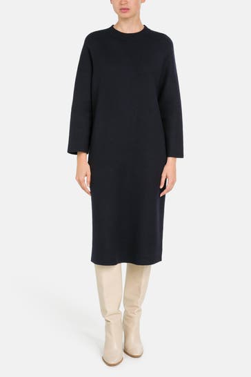 MAERZ MUENCHEN Wollkleid nachtblau