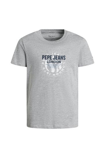 PEPE JEANS T-Shirt 'Brooklyn' grau 