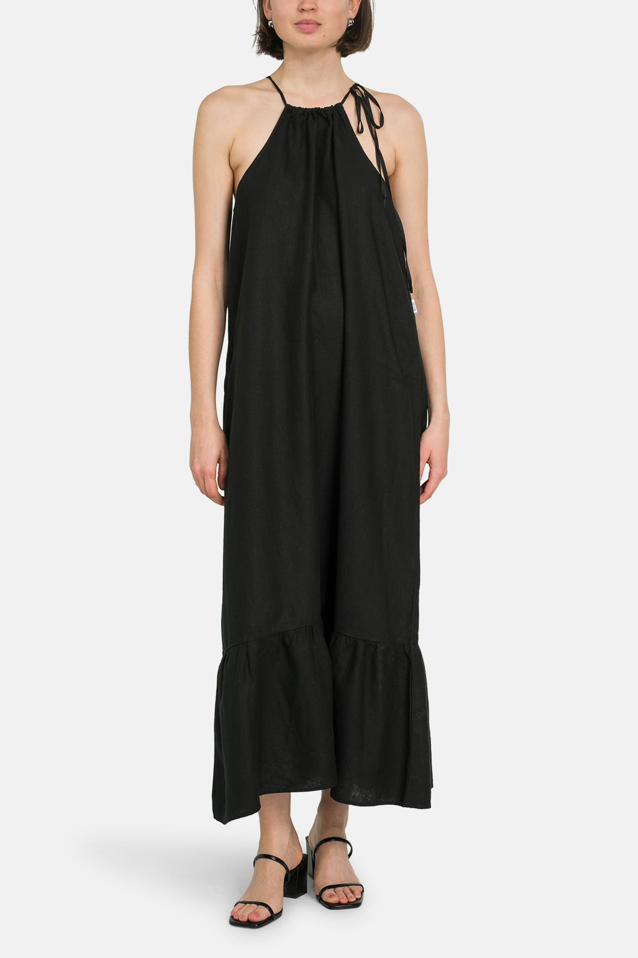 REPLAY Leinenmix-Kleid schwarz, Bild 1