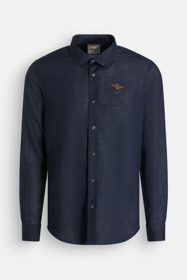 AERONAUTICA MILITARE Casual-Hemd navy