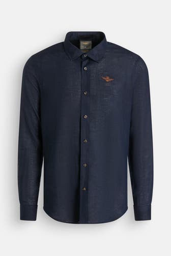 AERONAUTICA MILITARE Casual-Hemd navy