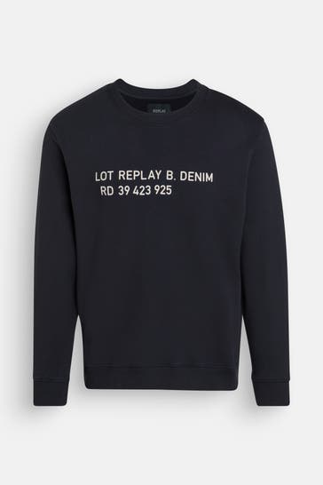 REPLAY Sweatshirt schwarz