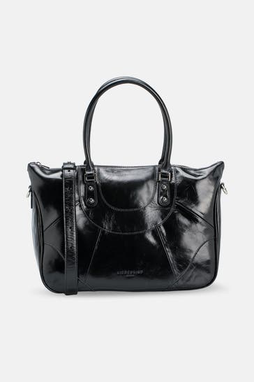 LIEBESKIND BERLIN Handtasche 'Satchel' schwarz