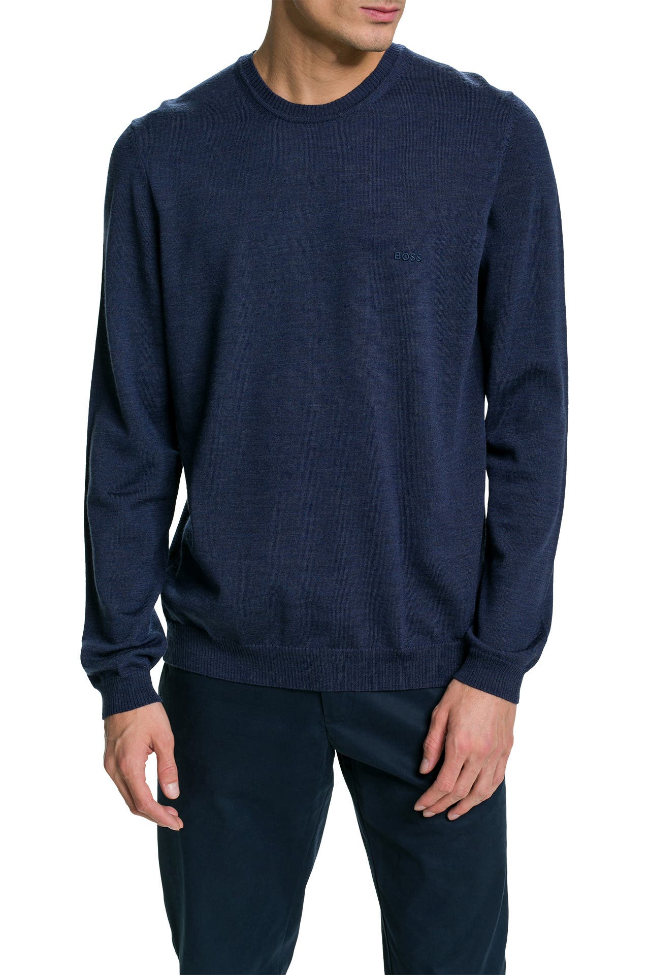 BOSS Strickpullover 'Bagritte' dunkelblau, Bild 1