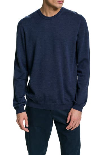 BOSS Strickpullover 'Bagritte' dunkelblau