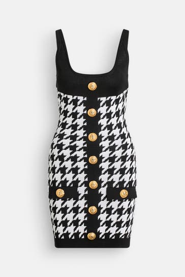 BALMAIN Strickkleid gemustert