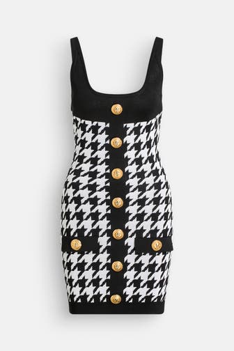 BALMAIN Strickkleid gemustert