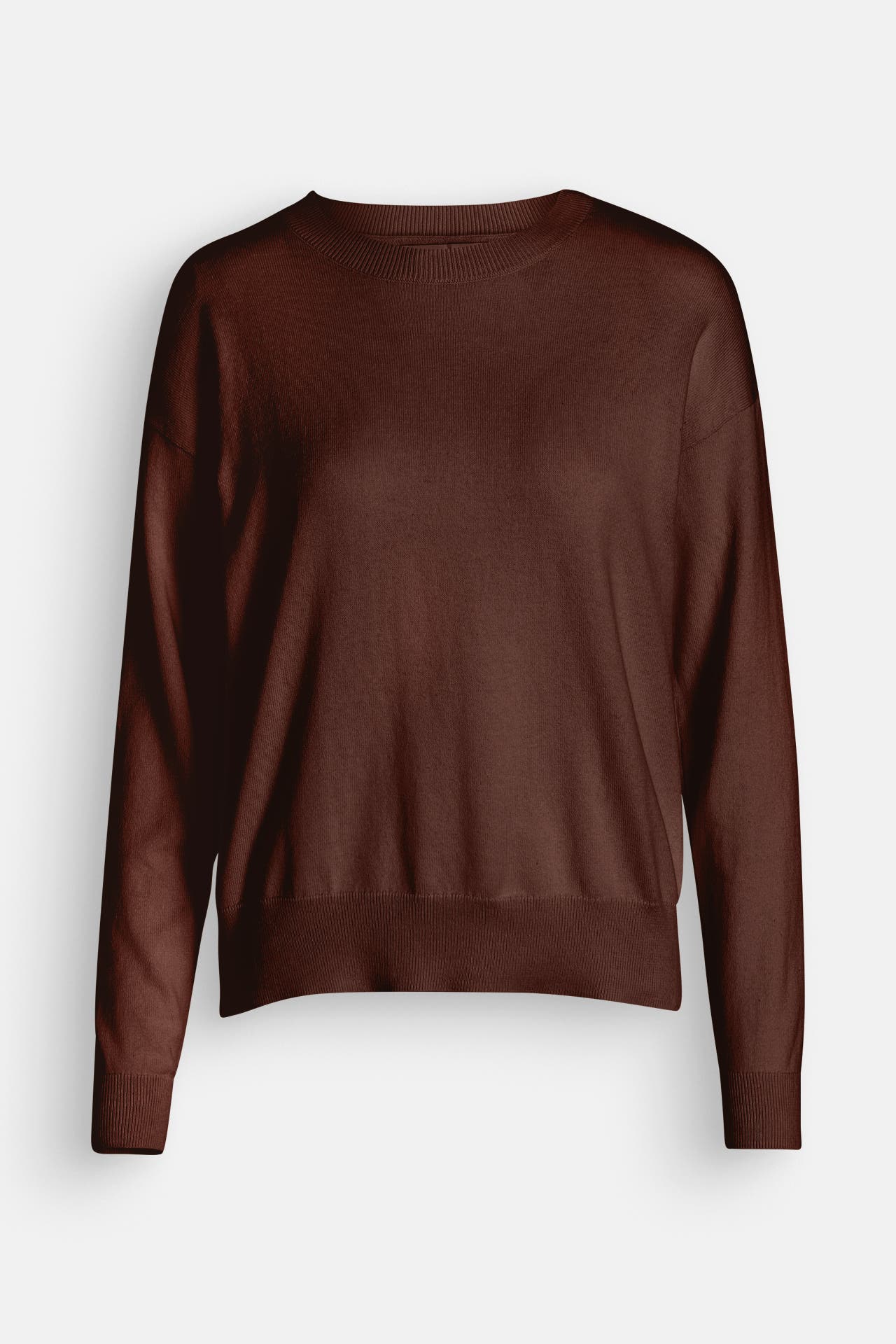 ORGANIC BASICS Strickpullover dunkelbraun, Bild 1