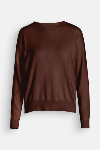 ORGANIC BASICS Strickpullover dunkelbraun