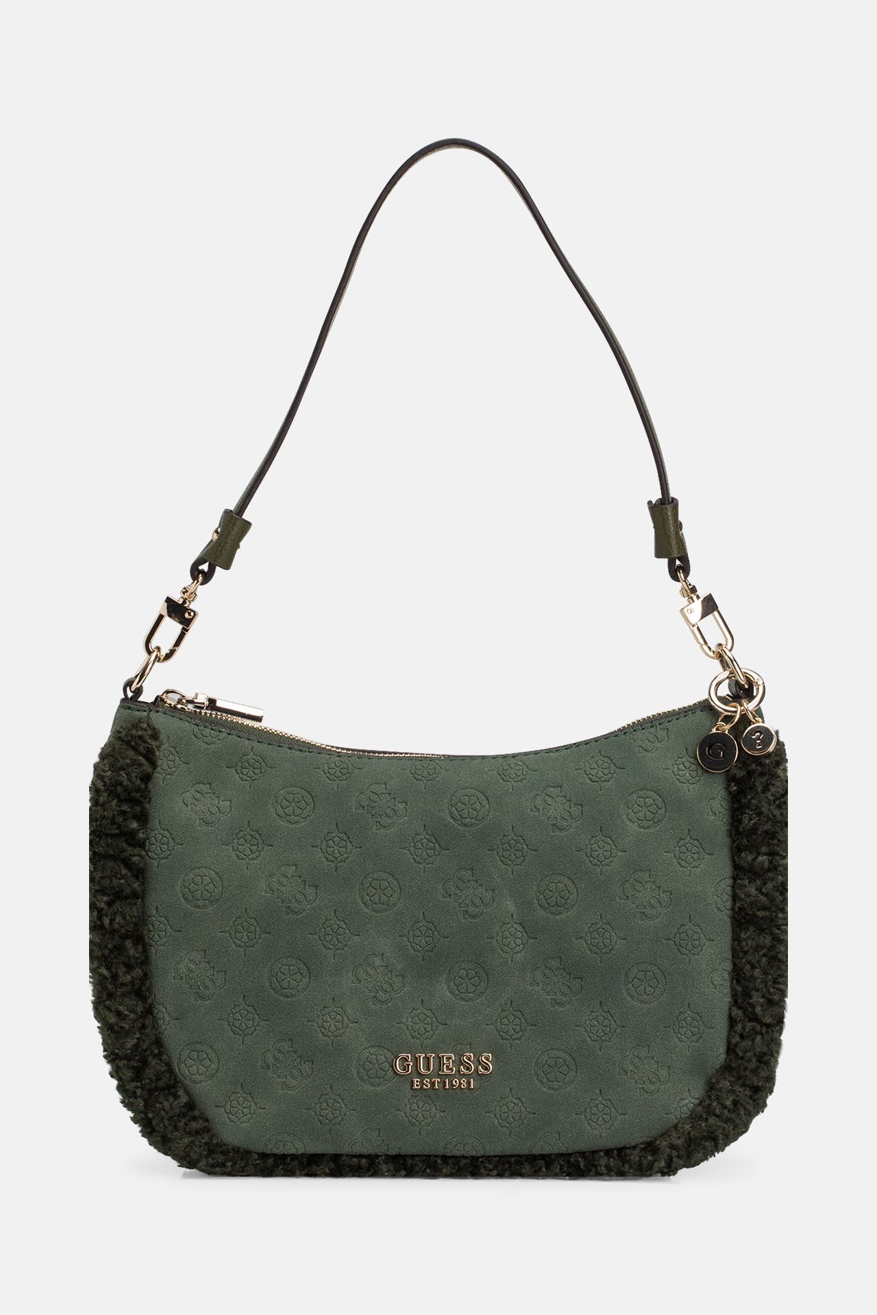 GUESS Handtasche 'Davika' dunkelgrün, Bild 1