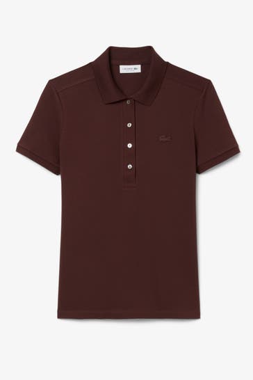 LACOSTE Polo-Shirt dunkelbraun