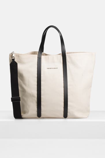 EMPORIO ARMANI Shopper ecru