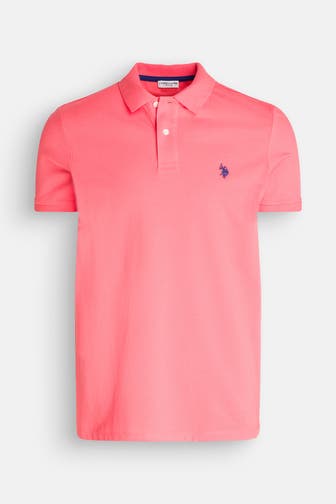 U.S. POLO ASSN. Polo-Shirt koralle