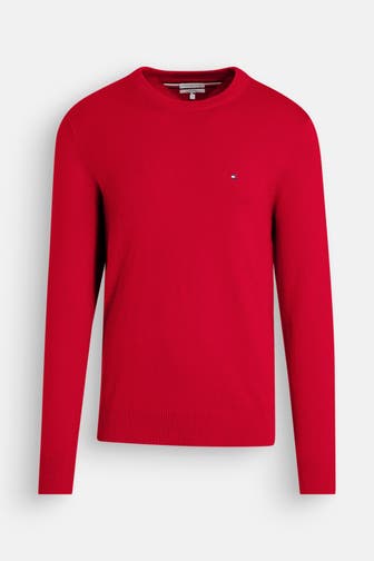 TOMMY HILFIGER Strickpullover rot