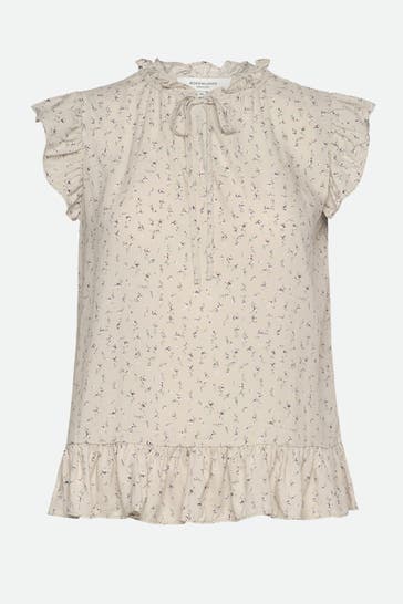 ROSEMUNDE Blusenshirt greige floral