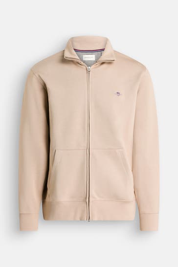 GANT Sweatjacke hellbraun