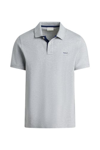 GANT Polo-Shirt hellgrau