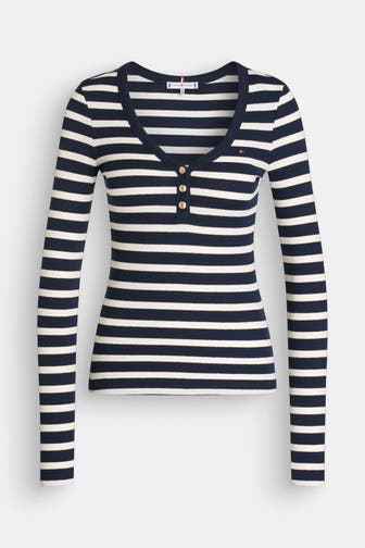 TOMMY HILFIGER Longsleeve gemustert